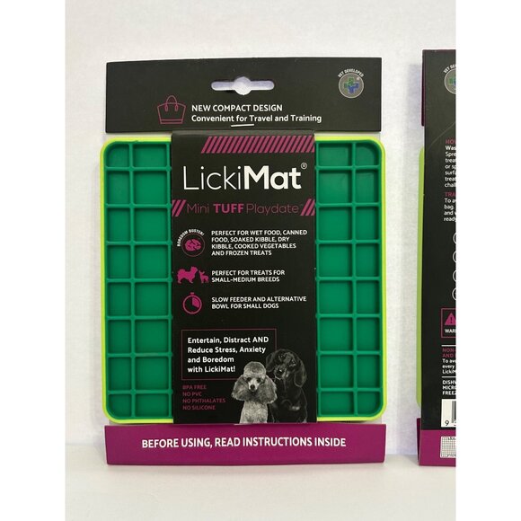 TWO LickiMat Slow Feeder Treat Mats Entertain Reduce Stress & Boredom for Dogs - Picture 3 of 4